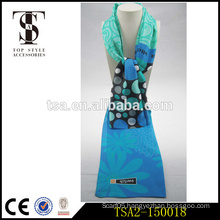 Different ball size pattern korean market popular silk scarf